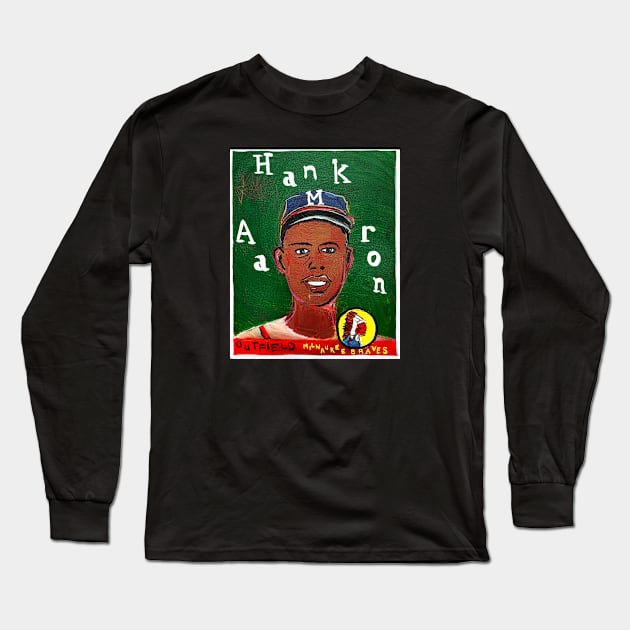 Hank Aaron Long Sleeve T-Shirt by ElSantosWorld